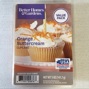 Wax Tarts Better Homes & Gardens Orange Buttercream Cupcake Delicious NIP